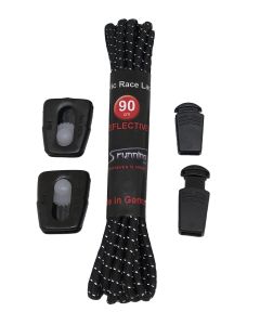 Elastic Race Laces Triathlonschnürsenkel Schwarz