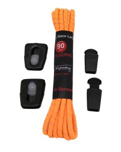Elastic Race Laces Triathlonschnürsenkel neon-orange