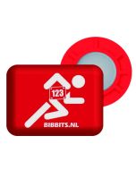 BibBits Magnetische Startnummernhalter - Red