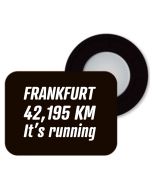 BibBits Magnetische Startnummernhalter Frankfurt 42,195 Km It's running