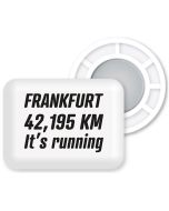 BibBits Magnetische Startnummernhalter Frankfurt 42,195 Km It's running