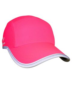 Headsweats Reflective Race Hat Damen Laufkappe Neon-Pink