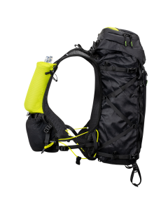 Instinct Alpi: Volumen: + 40L; Front: 2.8L; Back: 28L; Top Roll-up: 12.5L; Top pouch: 2.7L; Size /Taille: one size adjustable; Weight: 998g (880g without top pouch)