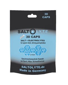 SALTOLYTE 30 CAPS - geschmacksneutrale Kapseln mit Salz, Elektrolyten, Spurenelementen und Vitamin D3