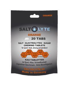 SALTOLYTE 20 TABS Orange Kautabletten mit Salz, Elektrolyten und Zucker