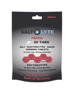 SALTOLYTE 20 TABS Peach Kautabletten mit Salz, Elektrolyten und Zucker