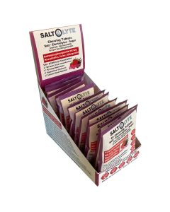 SALTOLYTE 120 Chewing Tablets Berry im Tray mit 12 Sachet. Wohlschmeckende Salz-/Elektrolyt-Kautabletten zur effektiven Sportler-Versorgung - Made in Germany!