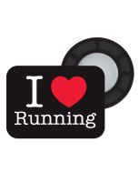 BibBits Magnetische Startnummernhalter - I Love Running