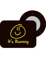 BibBits Magnetische Startnummernhalter - Smiley Black