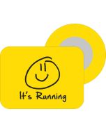 BibBits Magnetische Startnummernhalter - Smiley Yellow