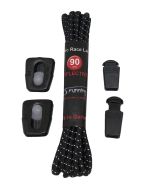 Elastic Race Laces Triathlonschnürsenkel Schwarz