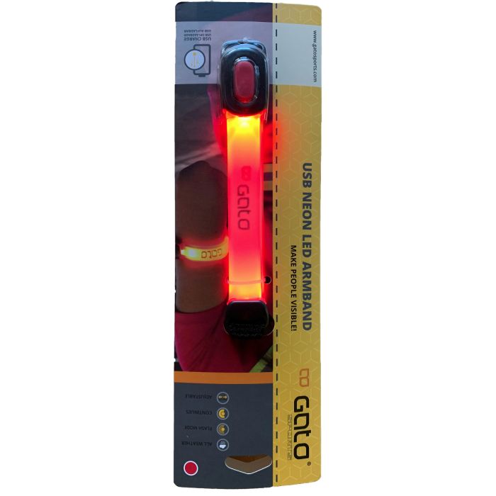 Gato USB Neon LED Armband Red