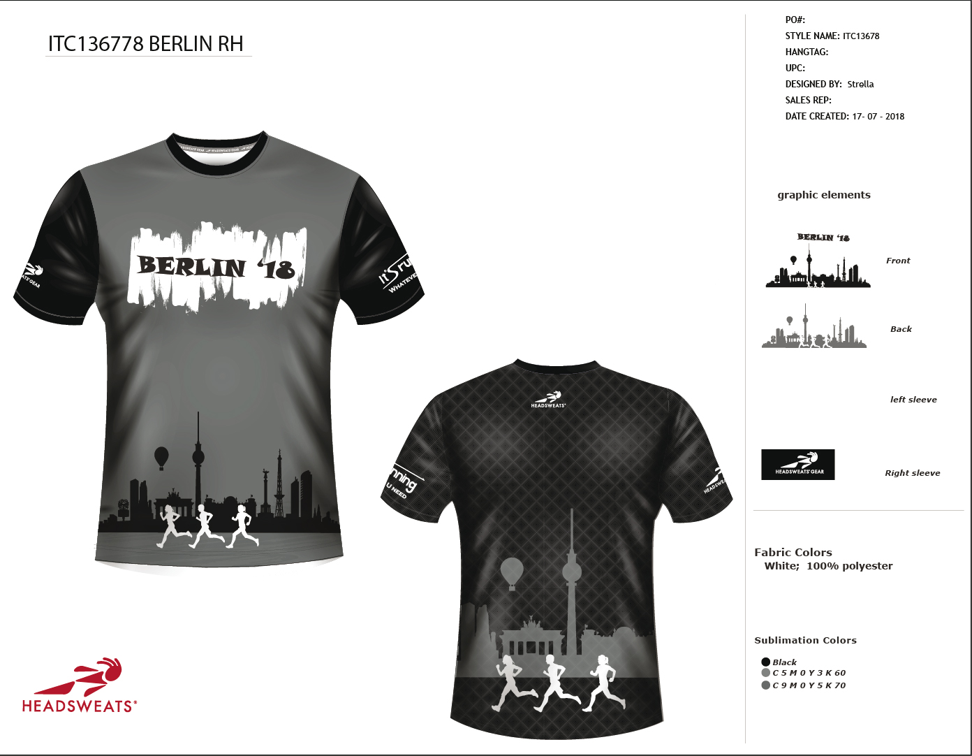 Headsweats Berlin Marathon Shirt Men
