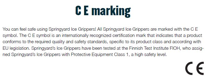 Springyard CE Zertifikat